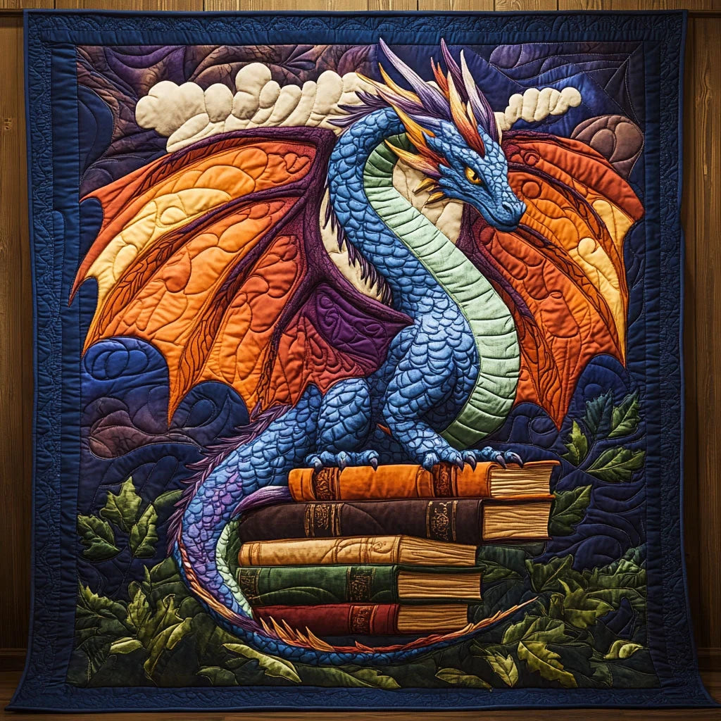 Dragon Guardian Quilt Blanket