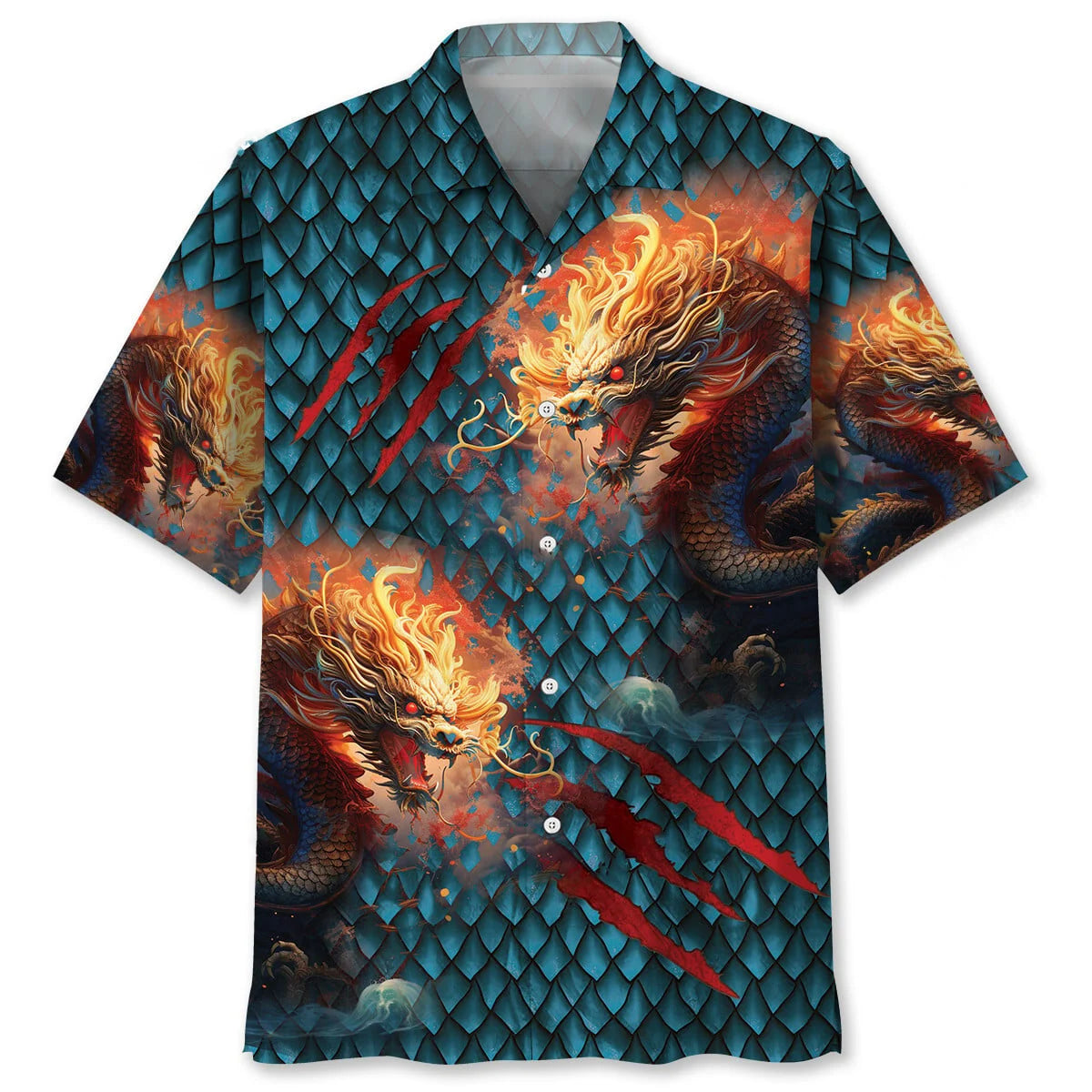 Dragon Scratch Hawaiian Shirt