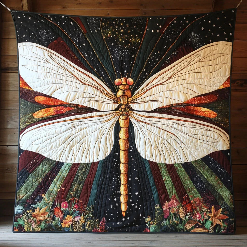 Dragonfly Spirit Quilt Blanket