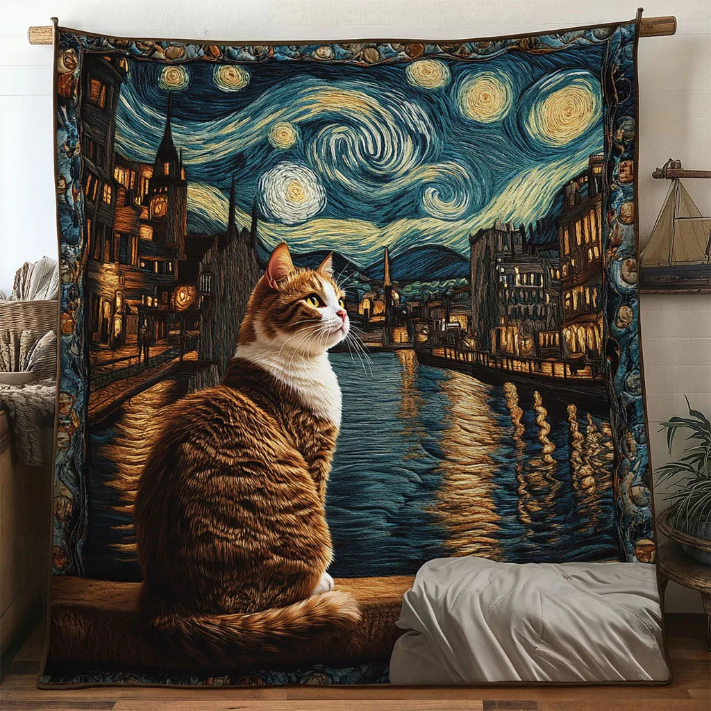 Dreamline Cat Quilt Blanket