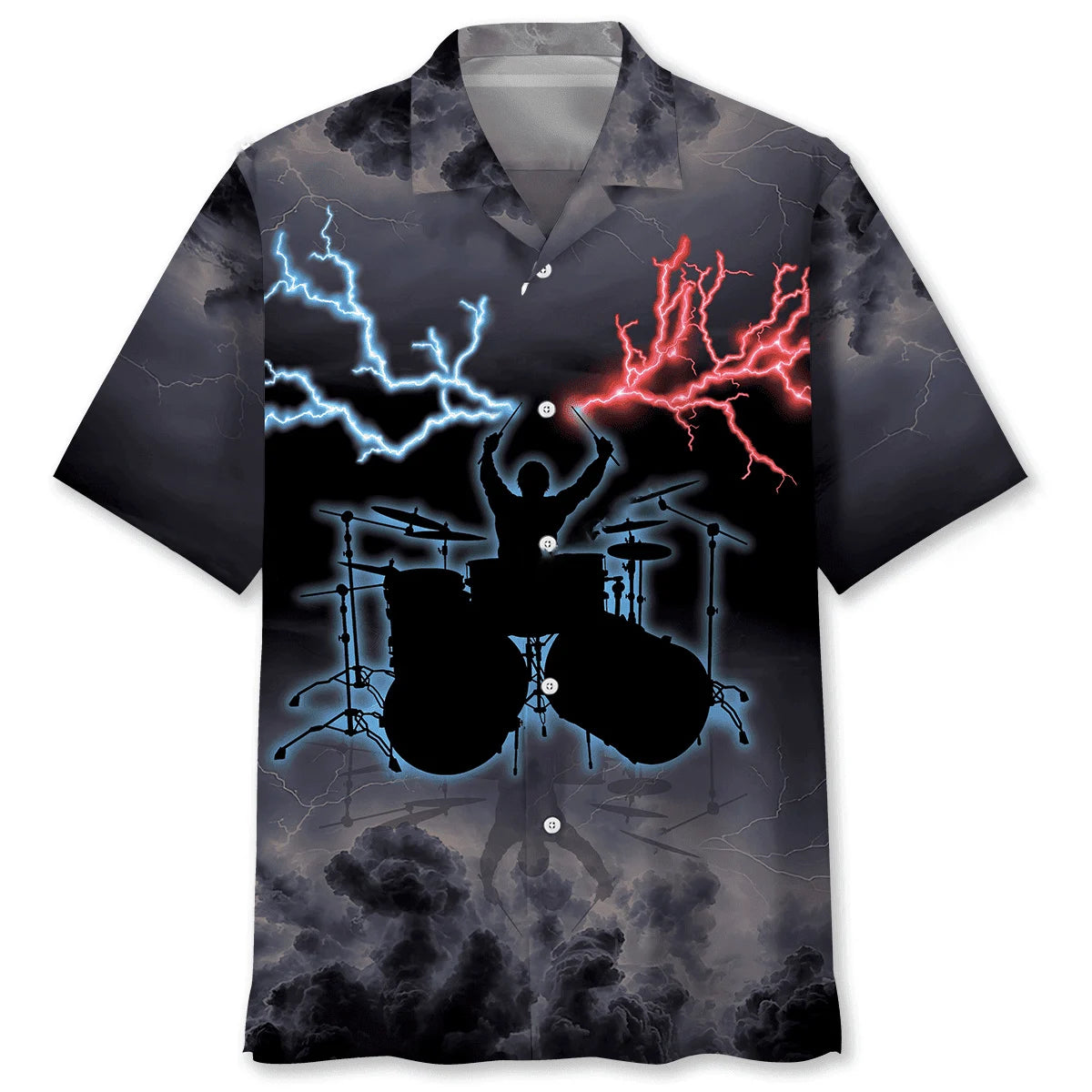 Drum Lighting Hawaiian Shirt