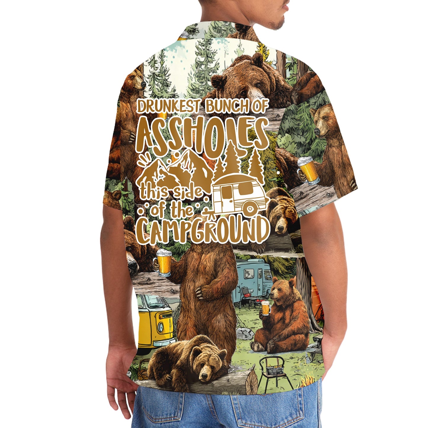 Drunkest Bunch of Asshole Hawaiian Shirt - 3XL - hawaiian shirt