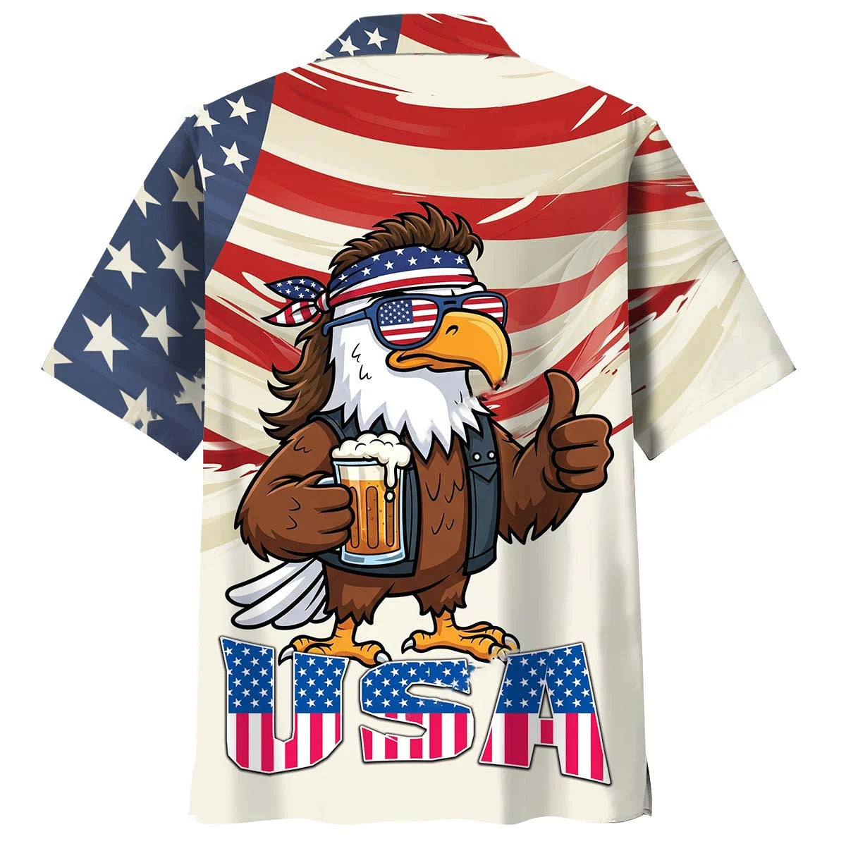 Eagle Proud of America Hawaiian Shirt