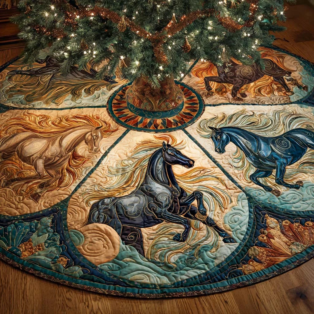 Elemental Run Quilted Tree Skirt