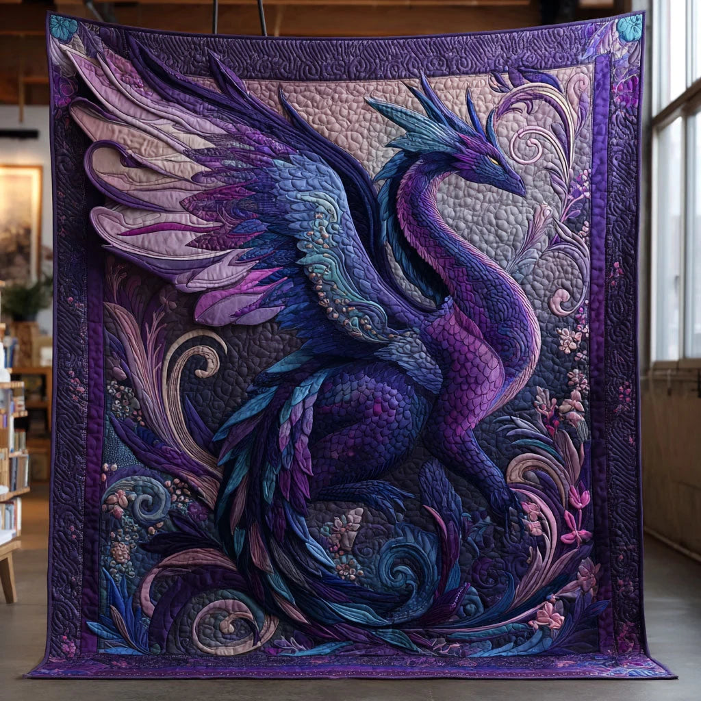 Eternal Dragon Quilt Blanket