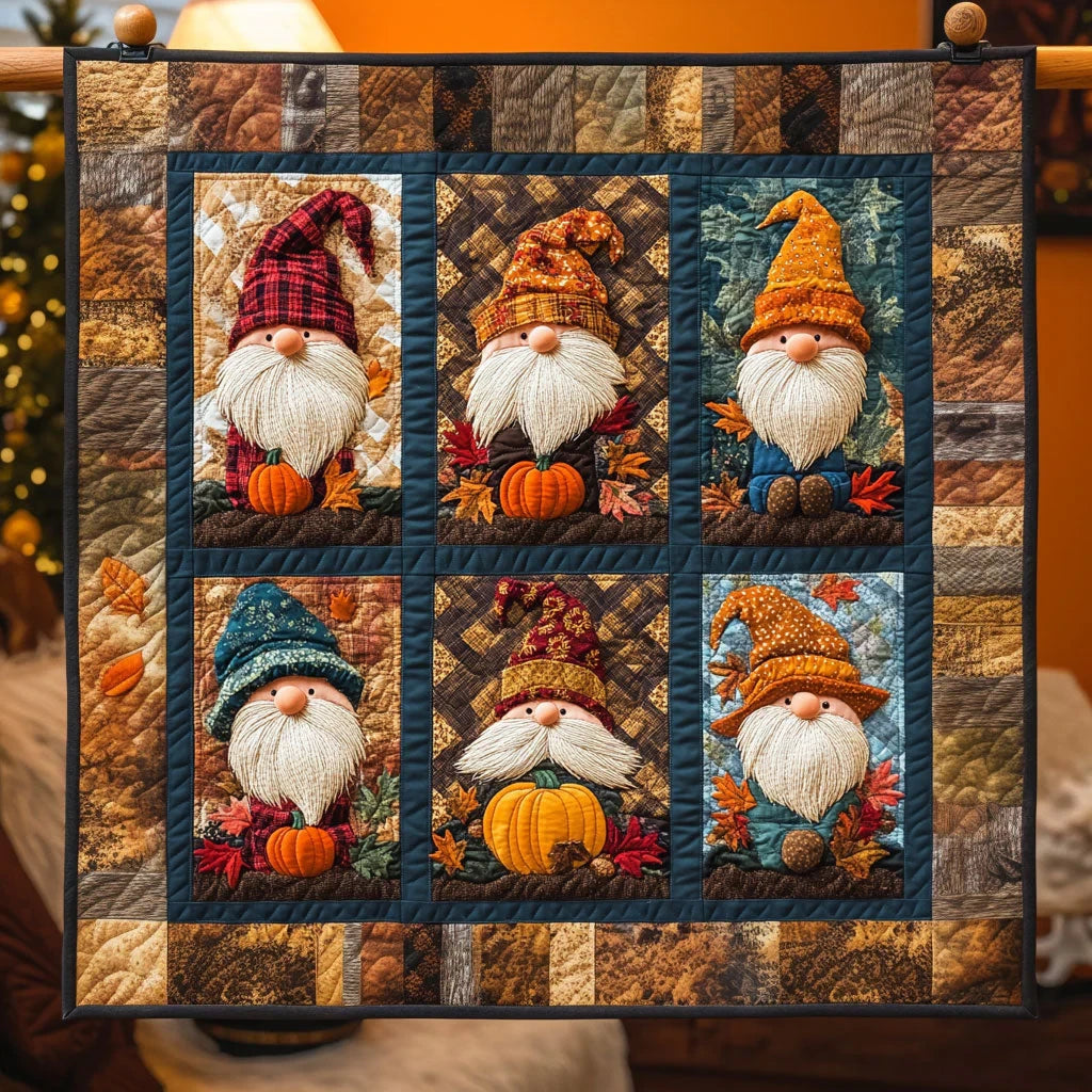 Fall In Panels Quilt Blanket