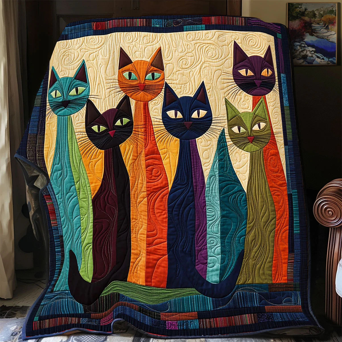 Fancy Paws Quilt Blanket