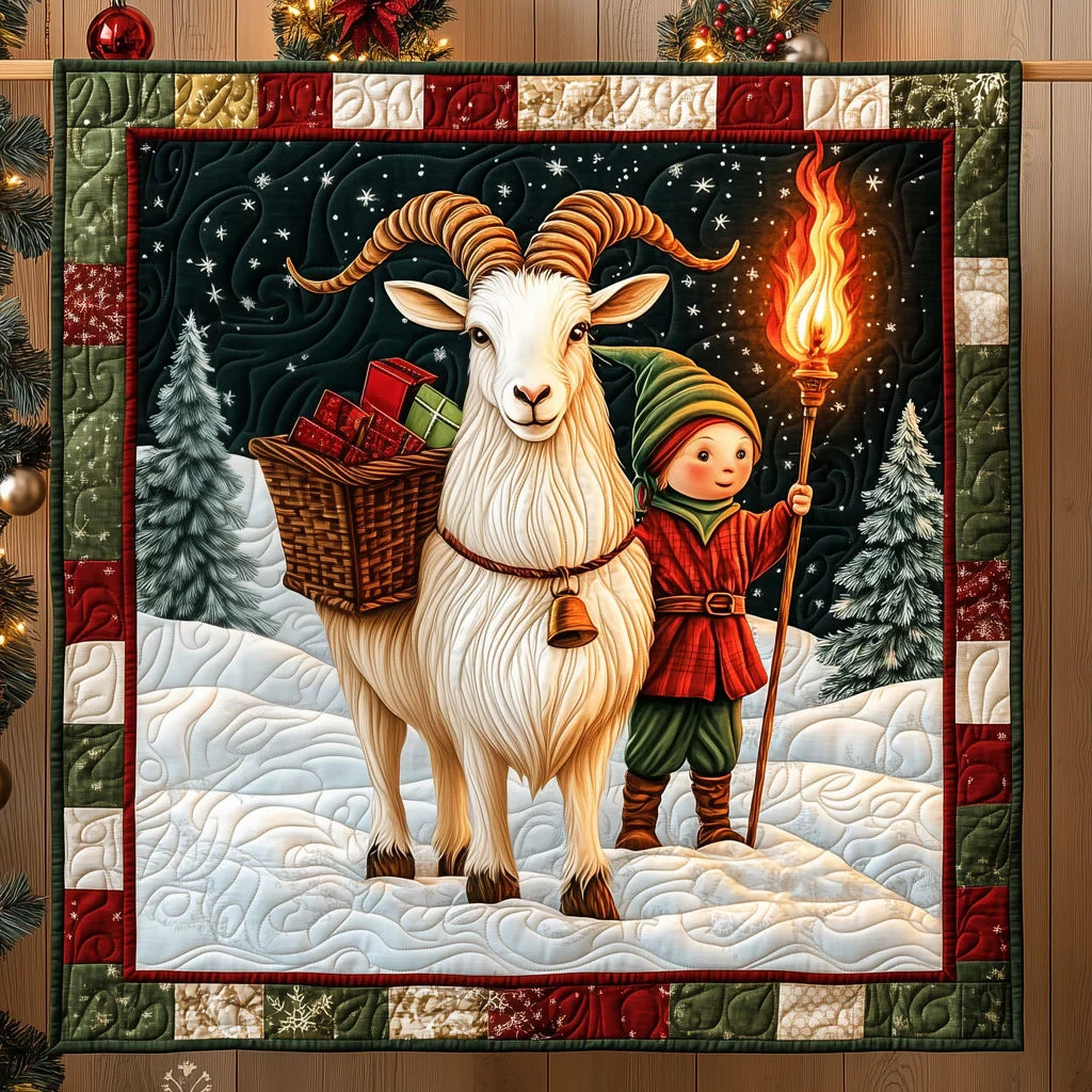 First Present Of Yule Quilt Blanket