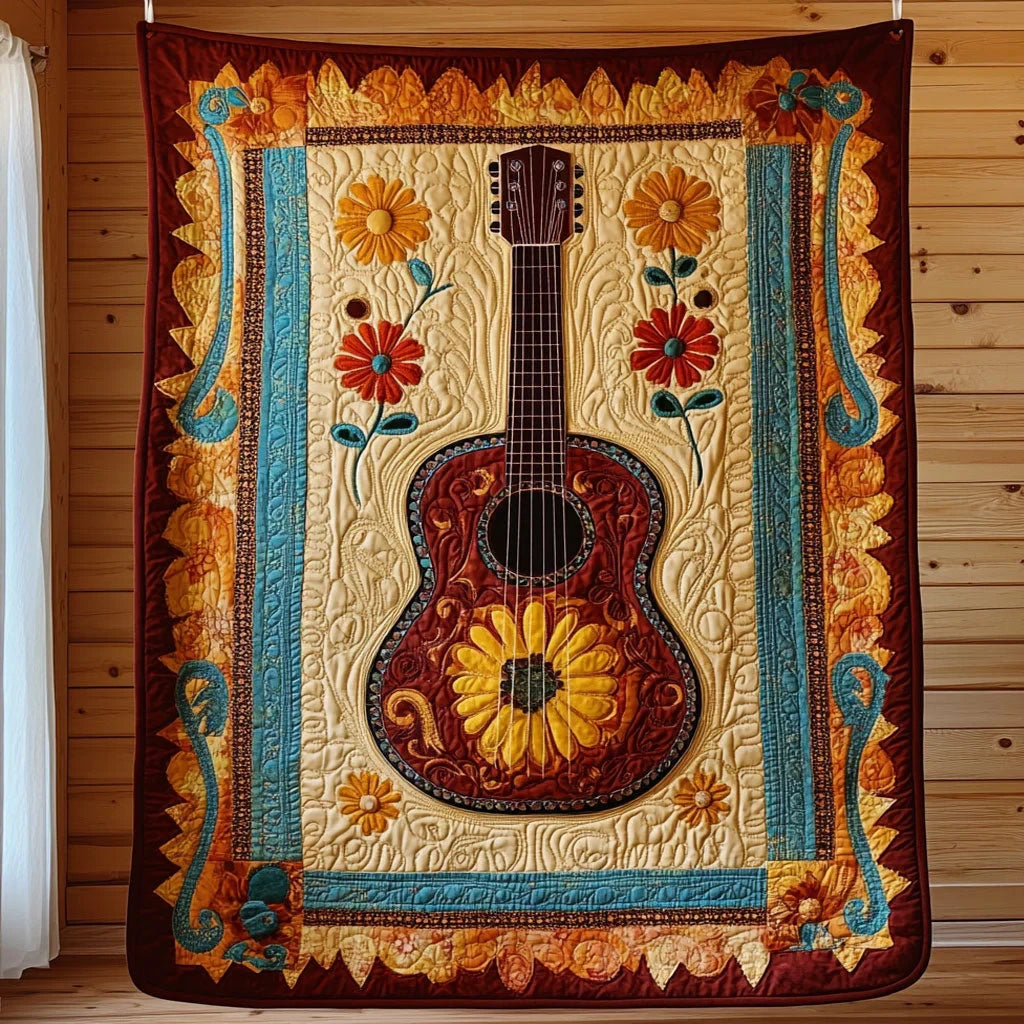Floral Melody Quilt Blanket