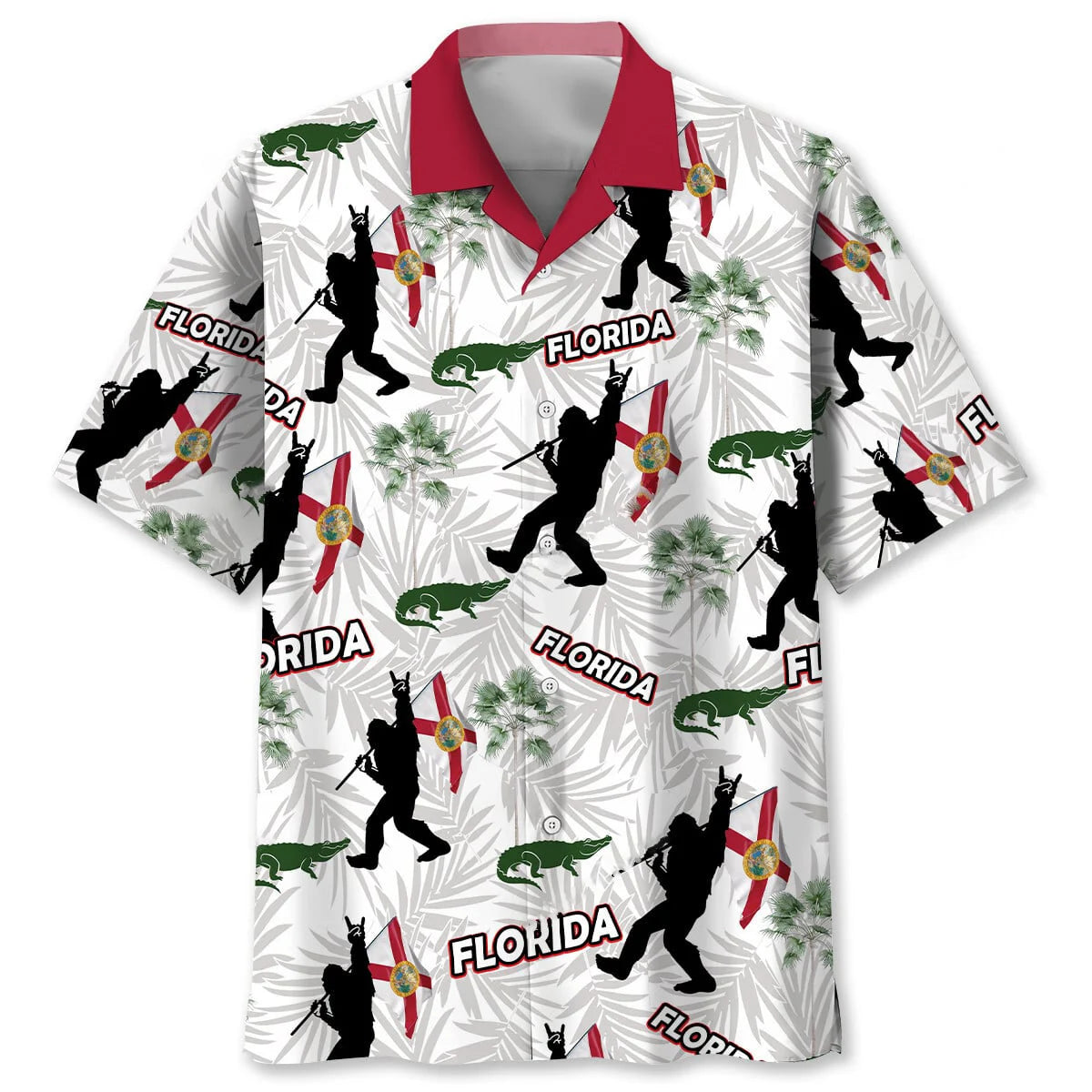 Florida Proud Bigfoot Hawaiian Shirt