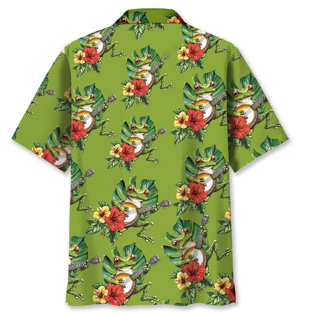 Frog Banjo Tropical Hawaiian Shirt