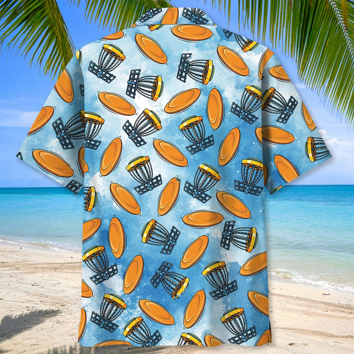Funny Flying Disc Golf Hawaiian Shirt