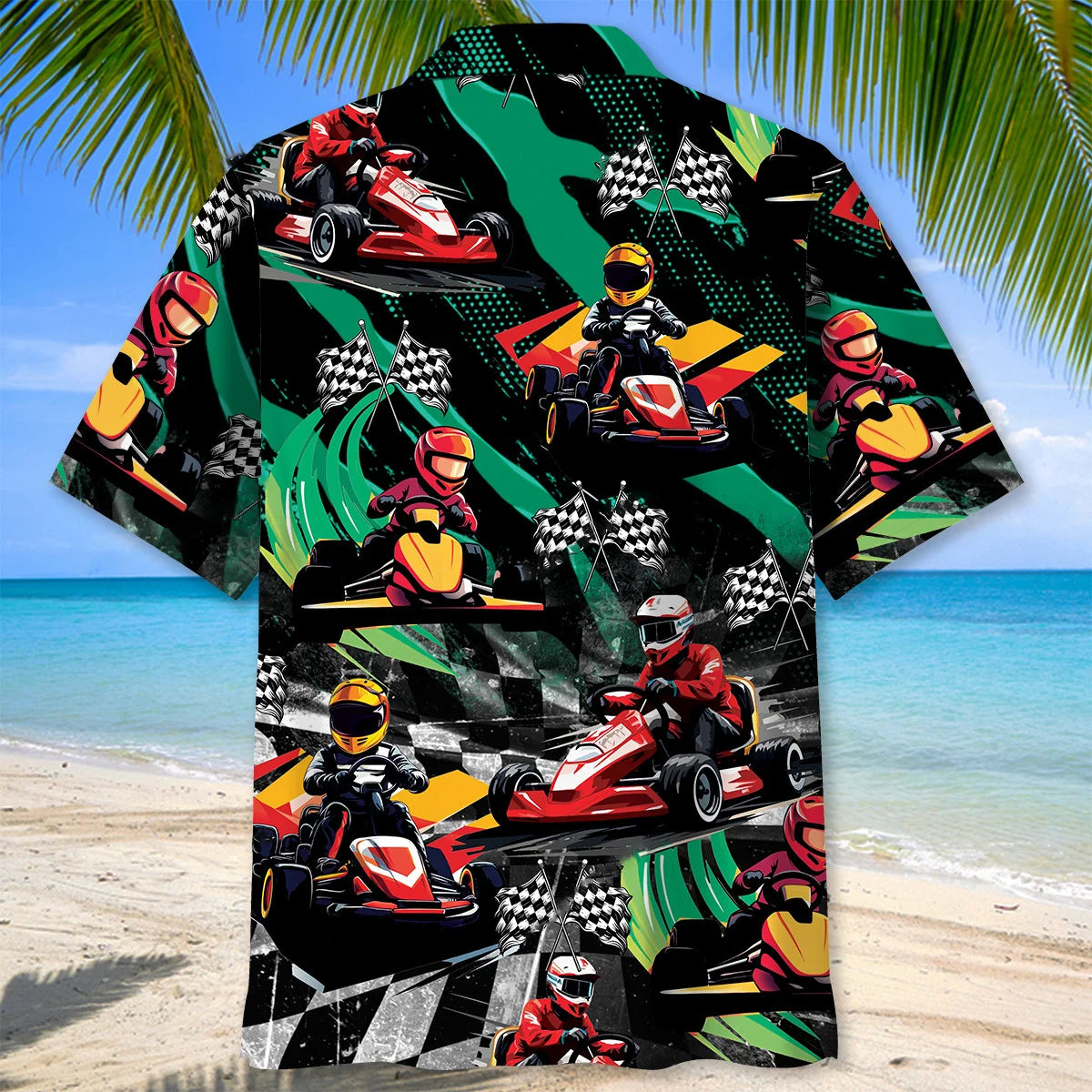 Funny Karts Racing Hawaiian Shirt