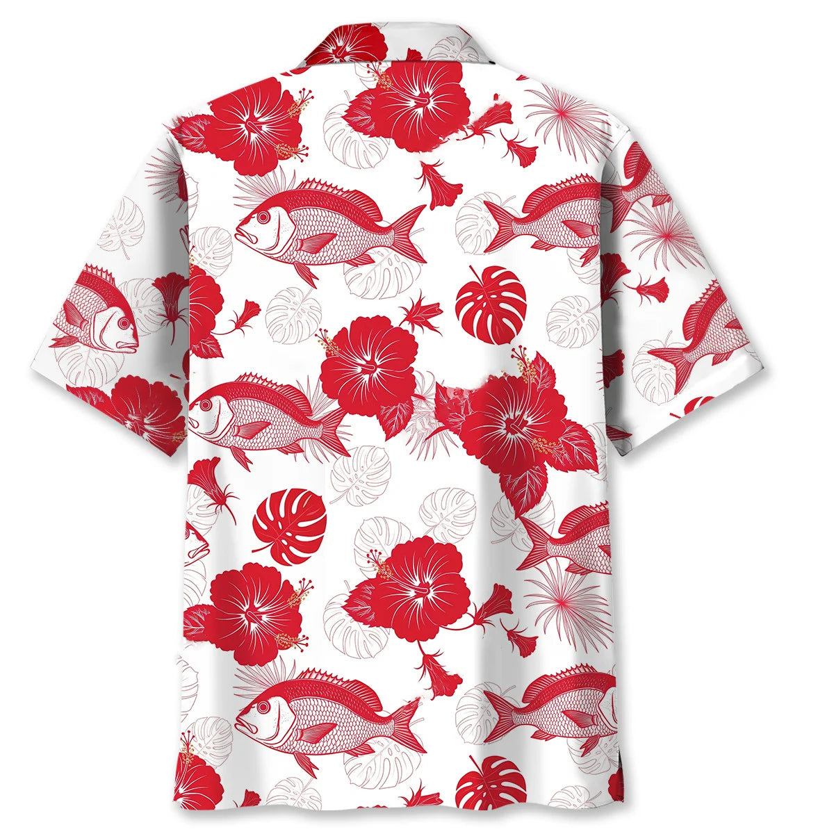 Funny Red Snapper Fishes Hawaiian Shirt