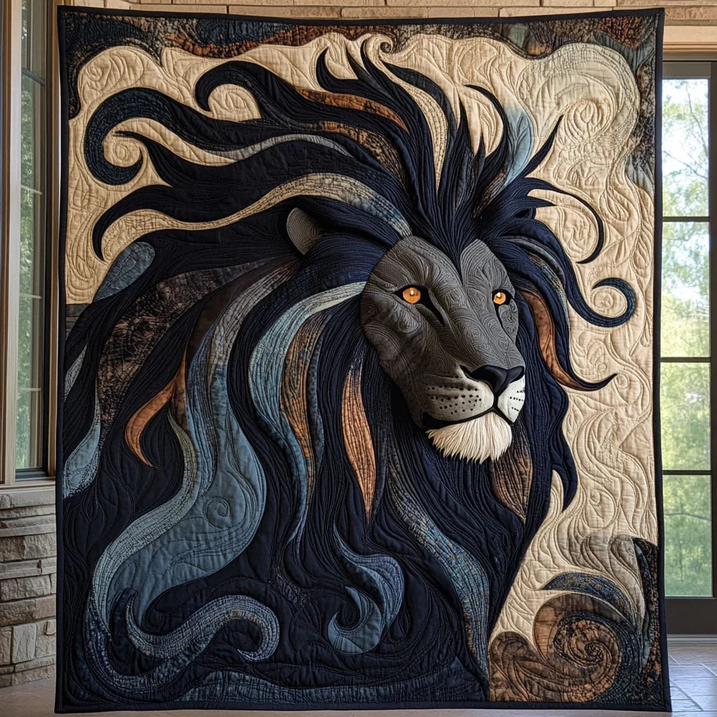 Golden Mane Quilt Blanket