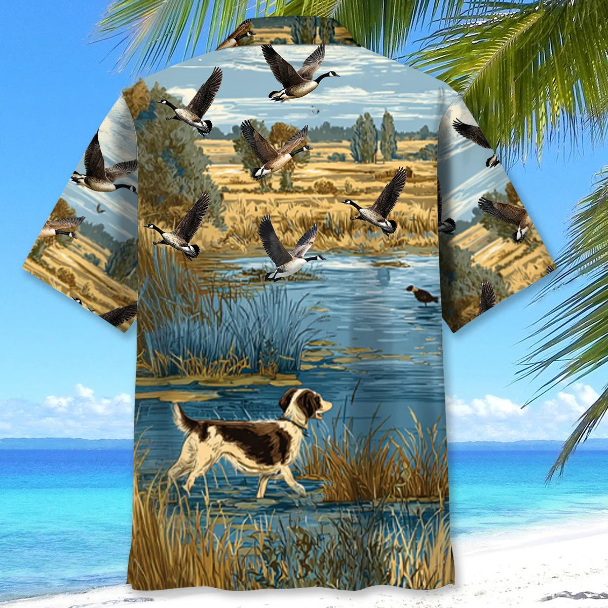 Goose Hunting Art Hawaiian Shirt