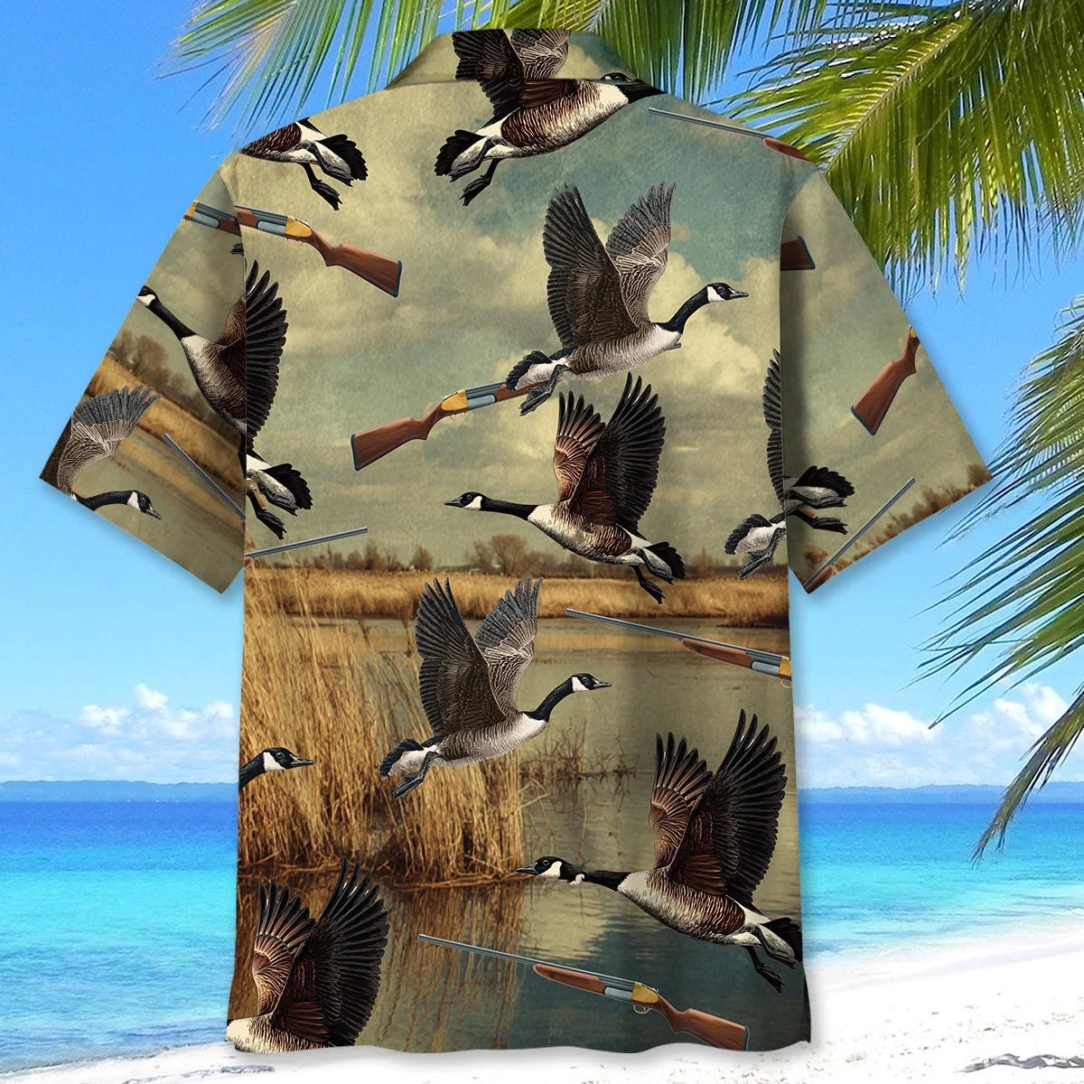Goose Hunting Field Hawaiian Shirt