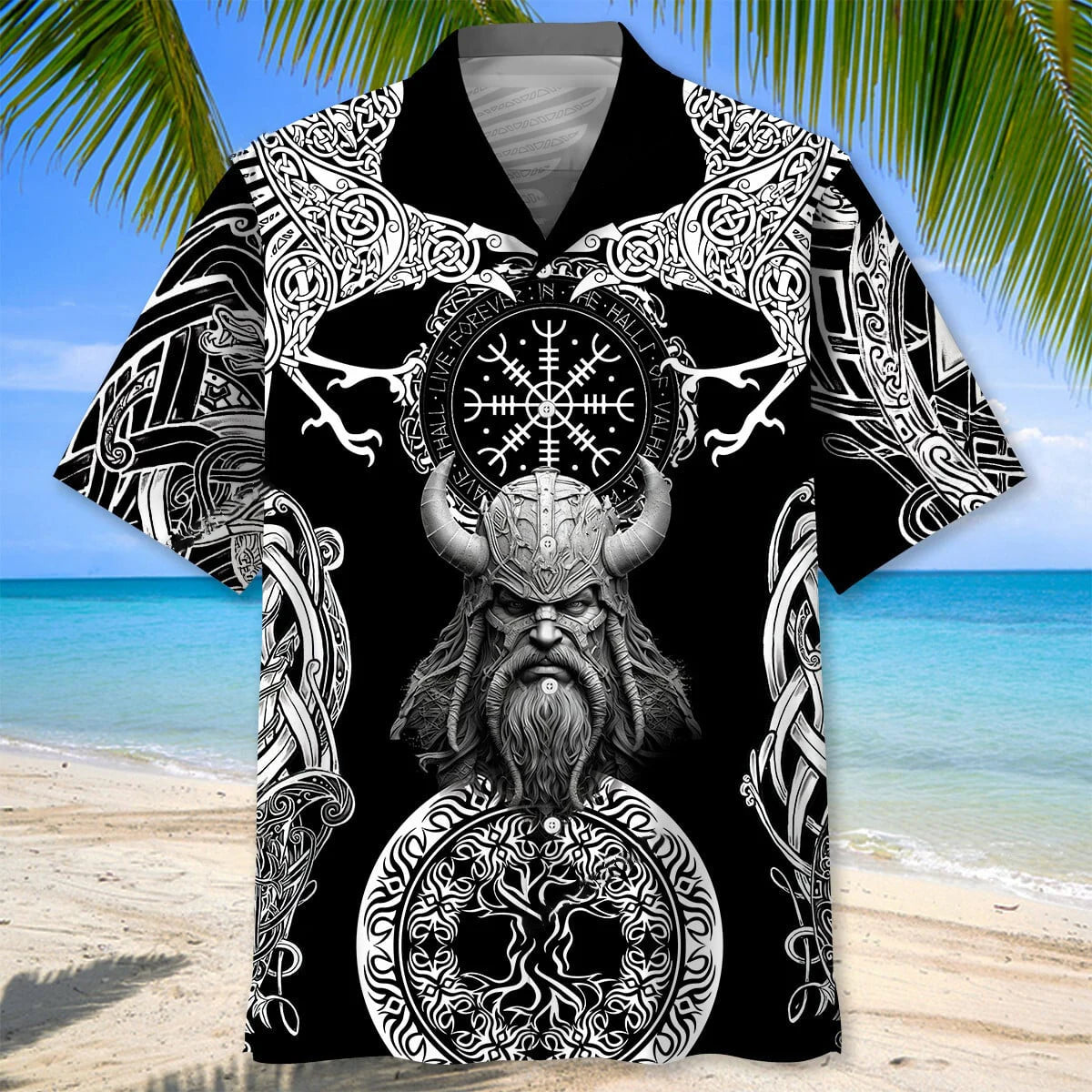 Gothic Viking Hawaiian Shirt