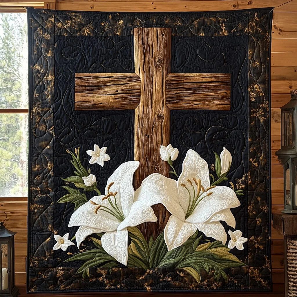 Grace Lily Quilt Blanket