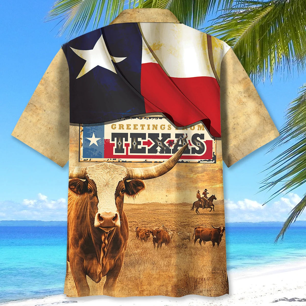 Greetings From Texas State Hawaiian Shirt