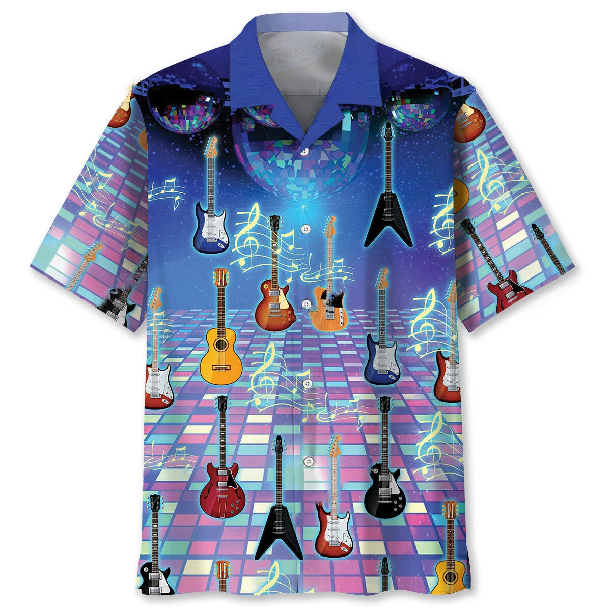 Guitars Color Hawaiian Shirt