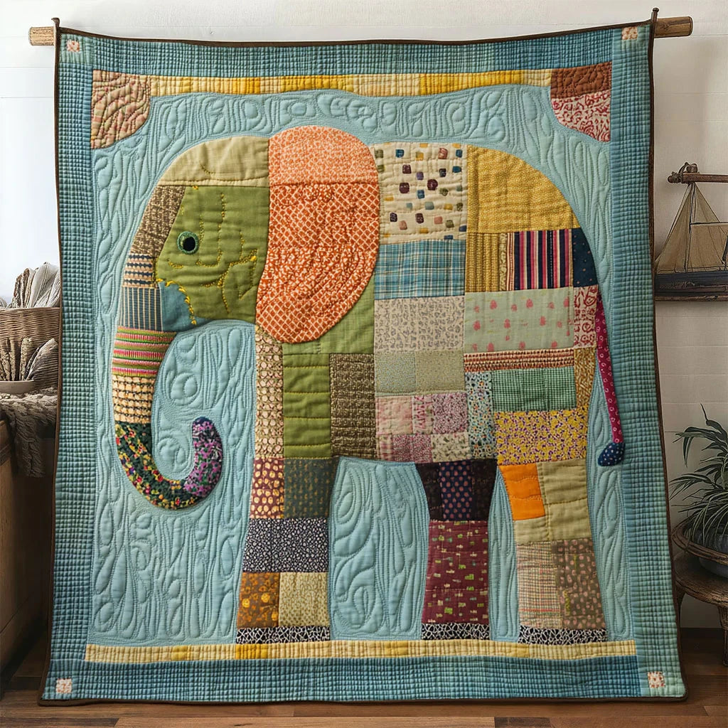 Heritage Elephant Quilt Blanket