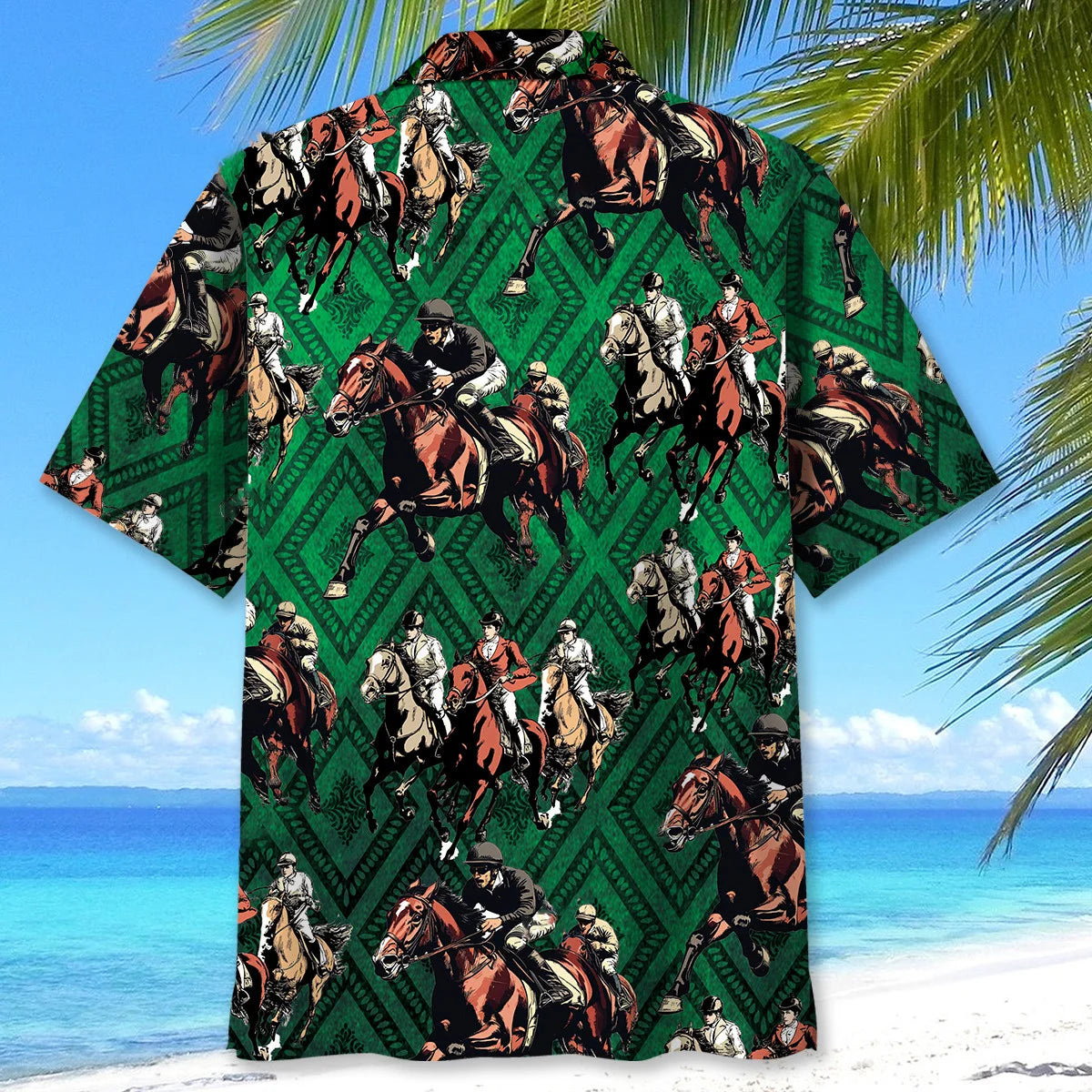 Horse Racing Old Century Hawaiian Shirt
