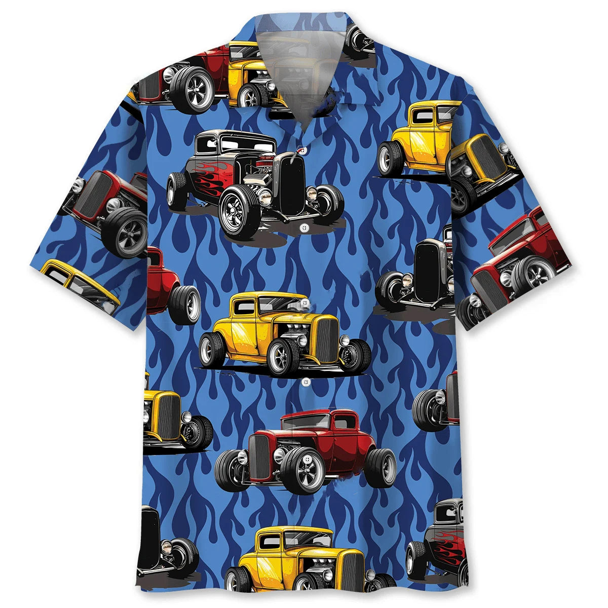 Rod Blue Fire Hawaiian Shirt