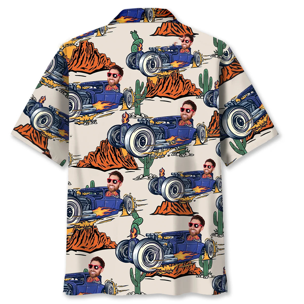 Rod Racing Desert Custom Photo Hawaiian Shirt