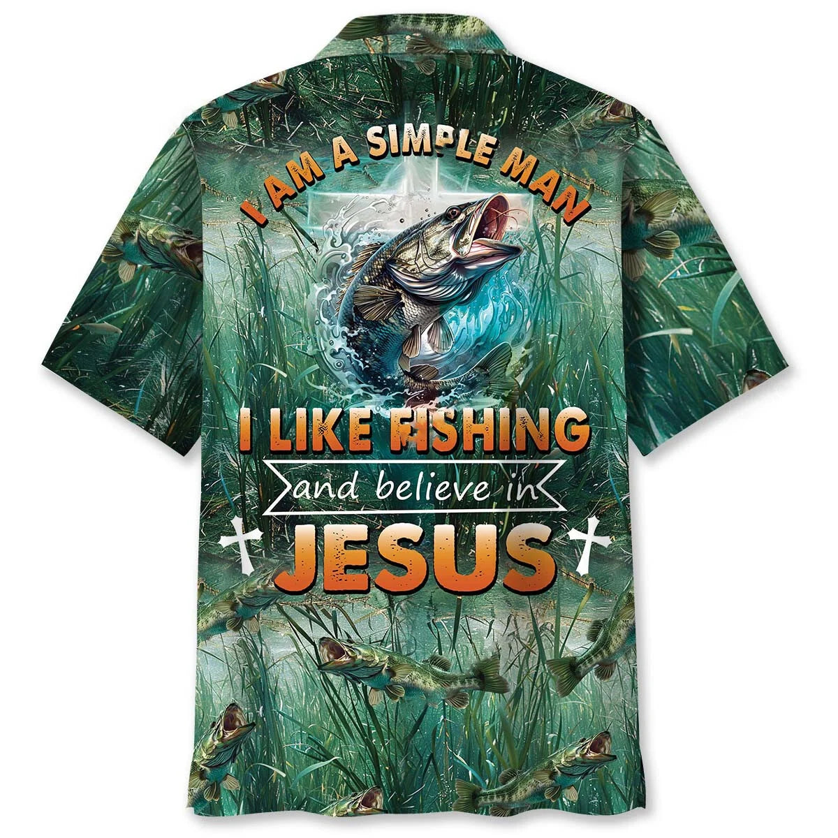 I Like Fishing and Believe in Jesus Hawaiian Shirt