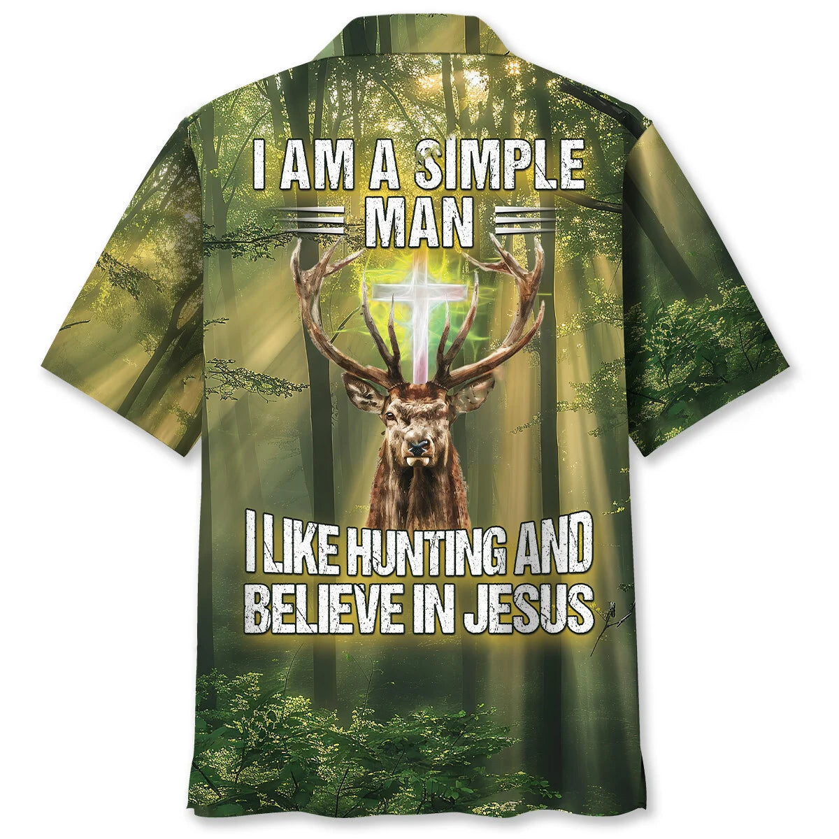 I Like Hunting and Believe in Jesus Hawaiian Shirt