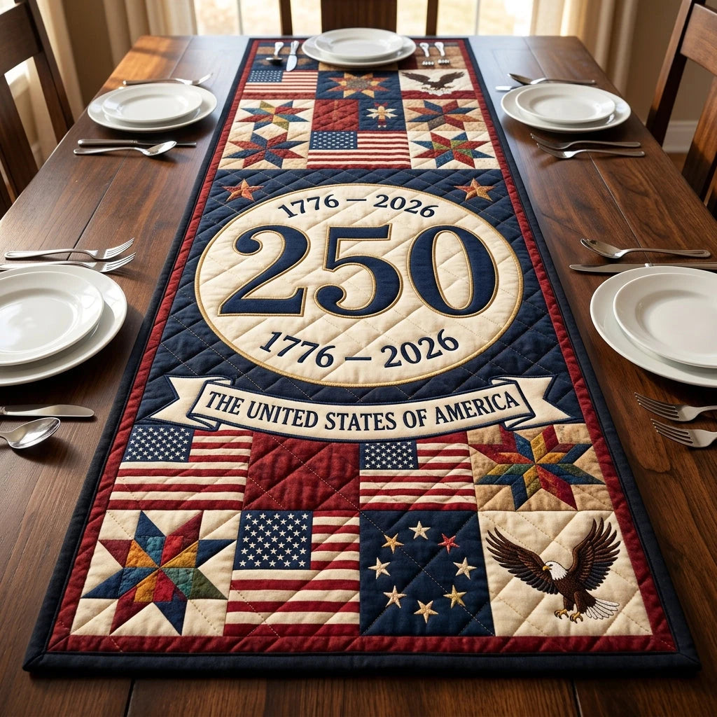 Independence Echo Quilted Table Runner