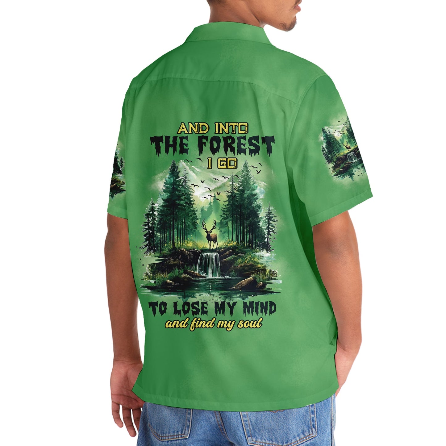 Into the Forest I Go Hawaiian Shirt - 3XL - hawaiian shirt