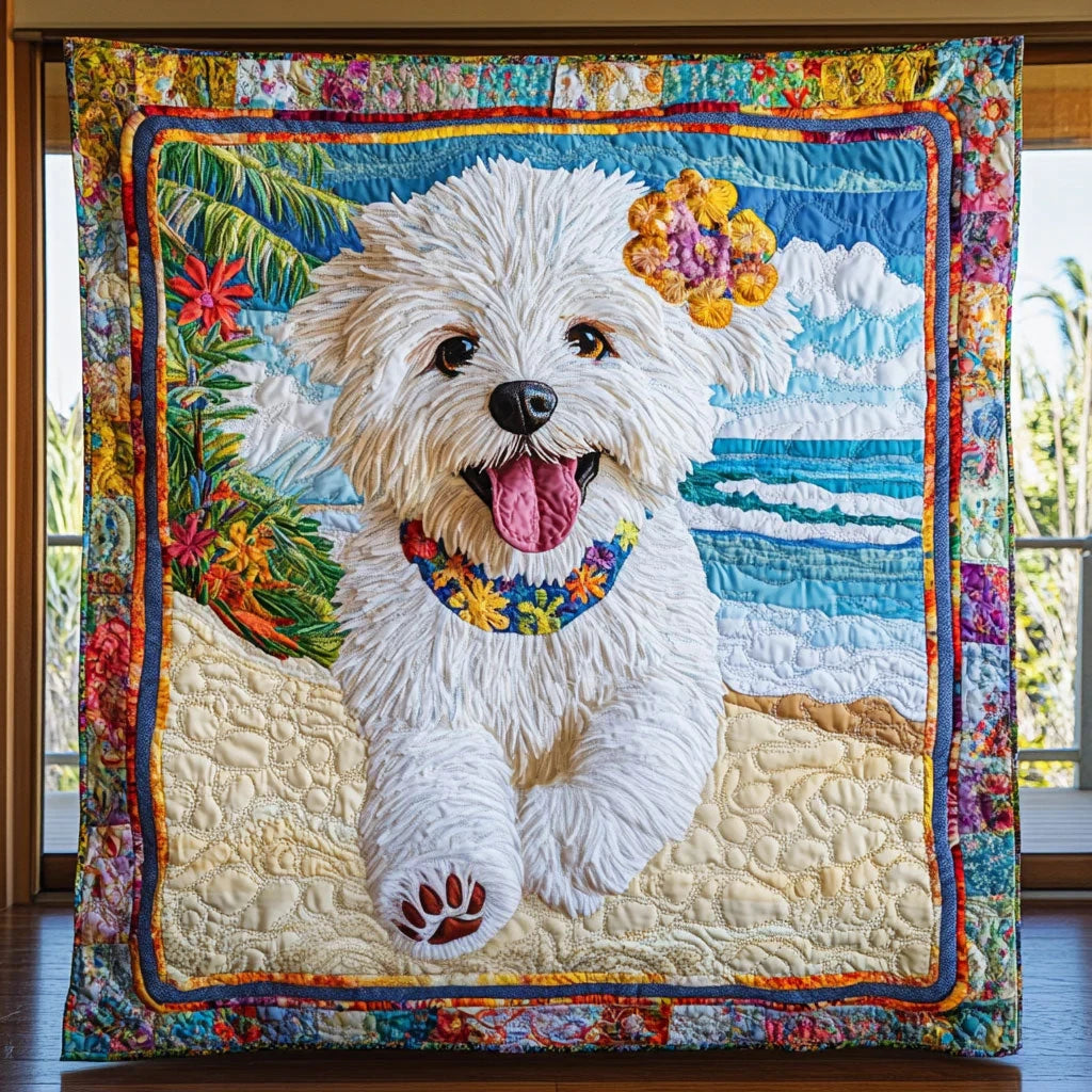 Island Joyful Trot Quilt Blanket