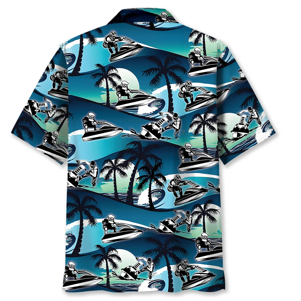 Jet Ski Racing Hawaiian Shirt