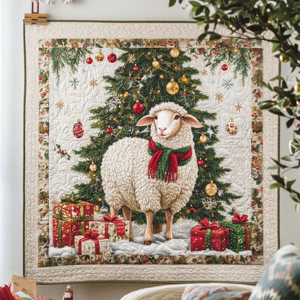 Jolly Gift Sheep Quilt Blanket
