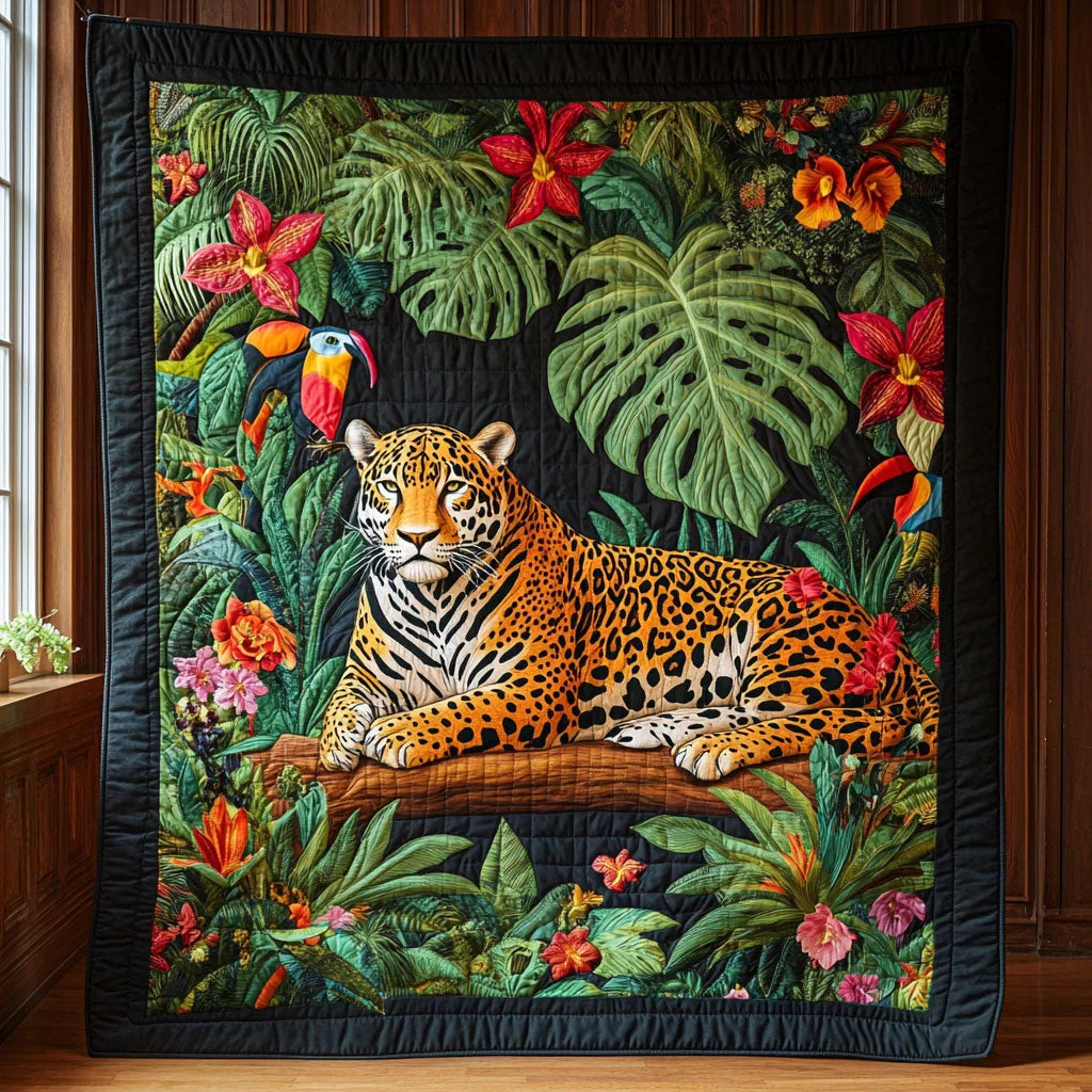 Jungle Majesty Quilt Blanket