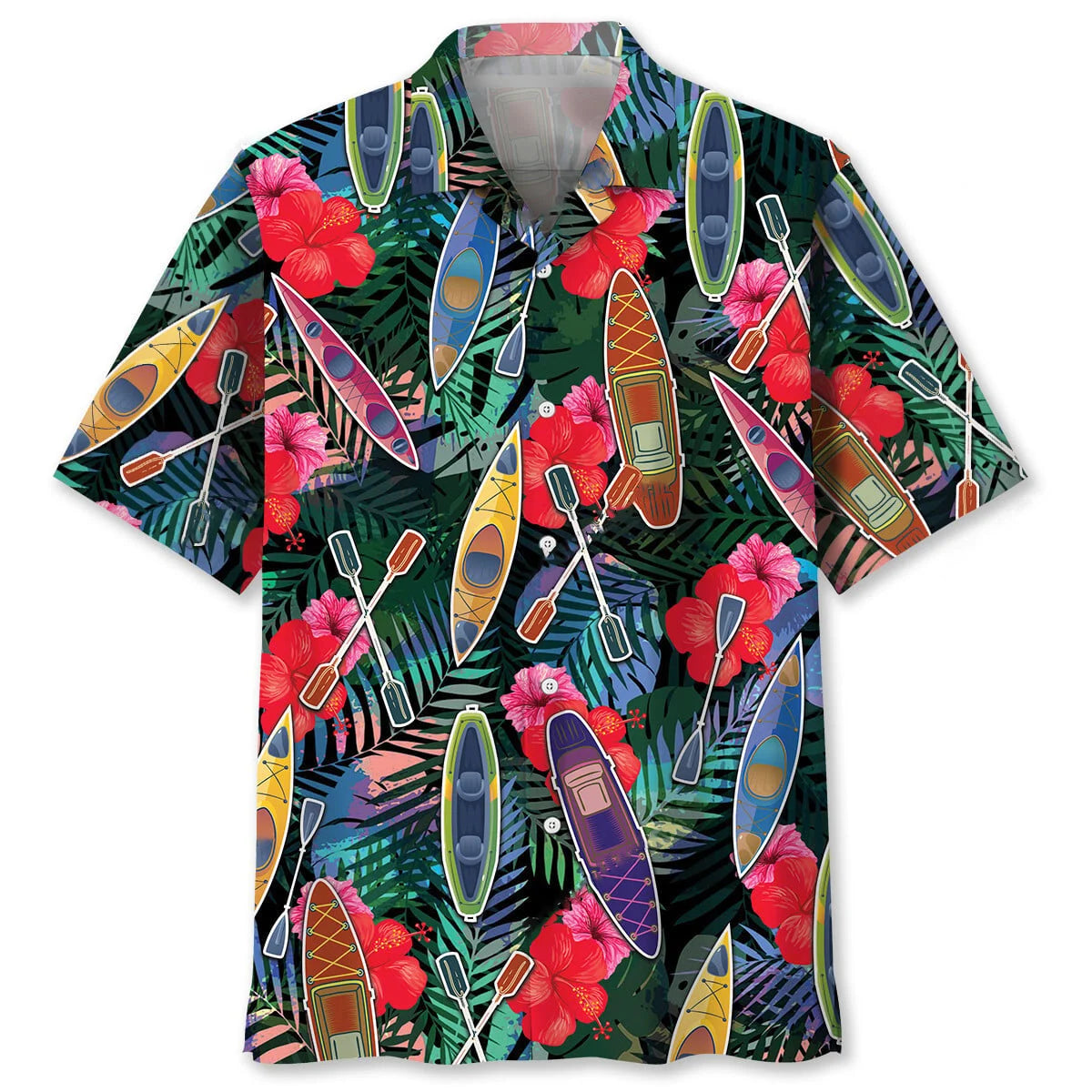 Kayaking Tropical Hawaiian Shirt