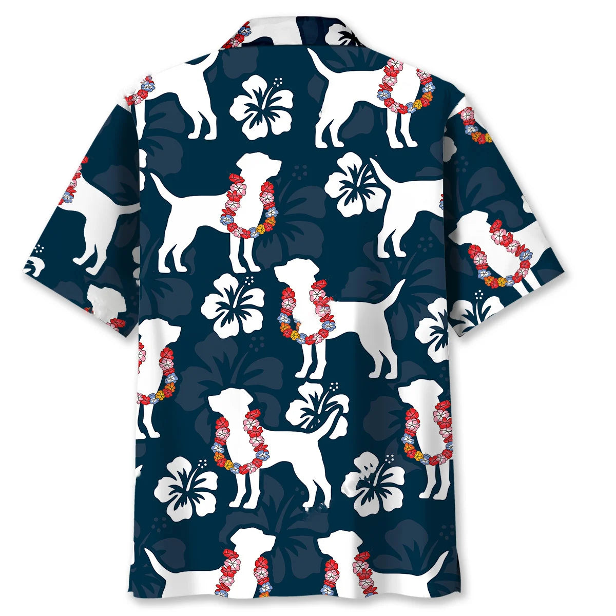 Labrador Aloha Hibiscus Hawaiian Shirt