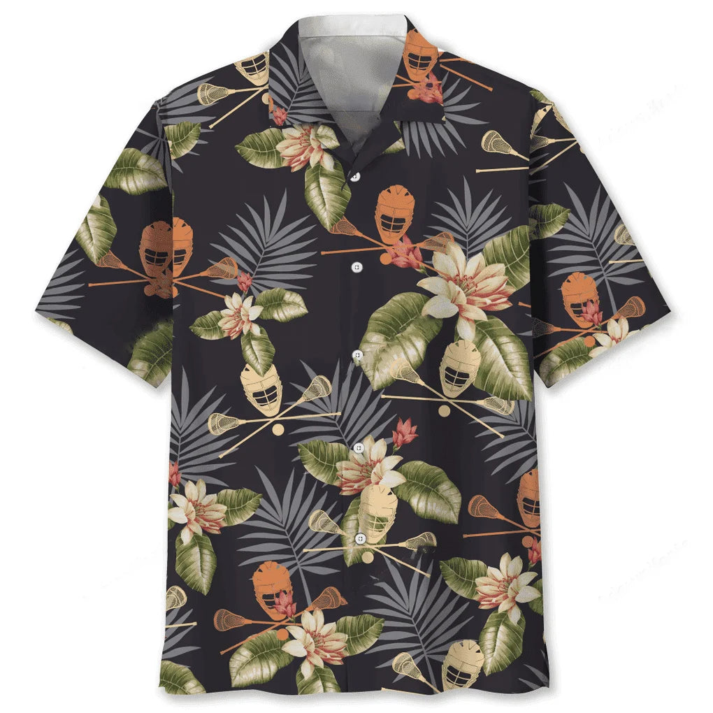 Lacrosse Nature Hawaiian Shirt