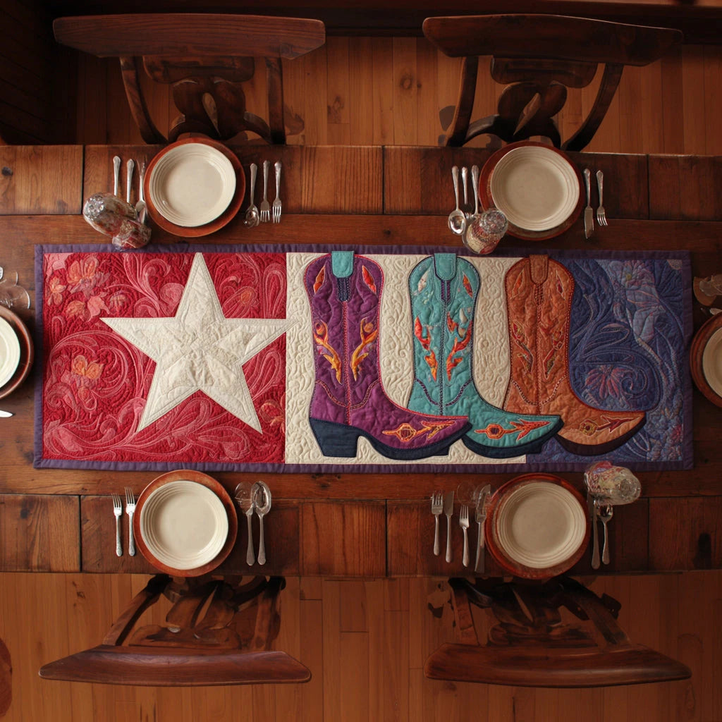 Lone Star State Quilted Table Runner