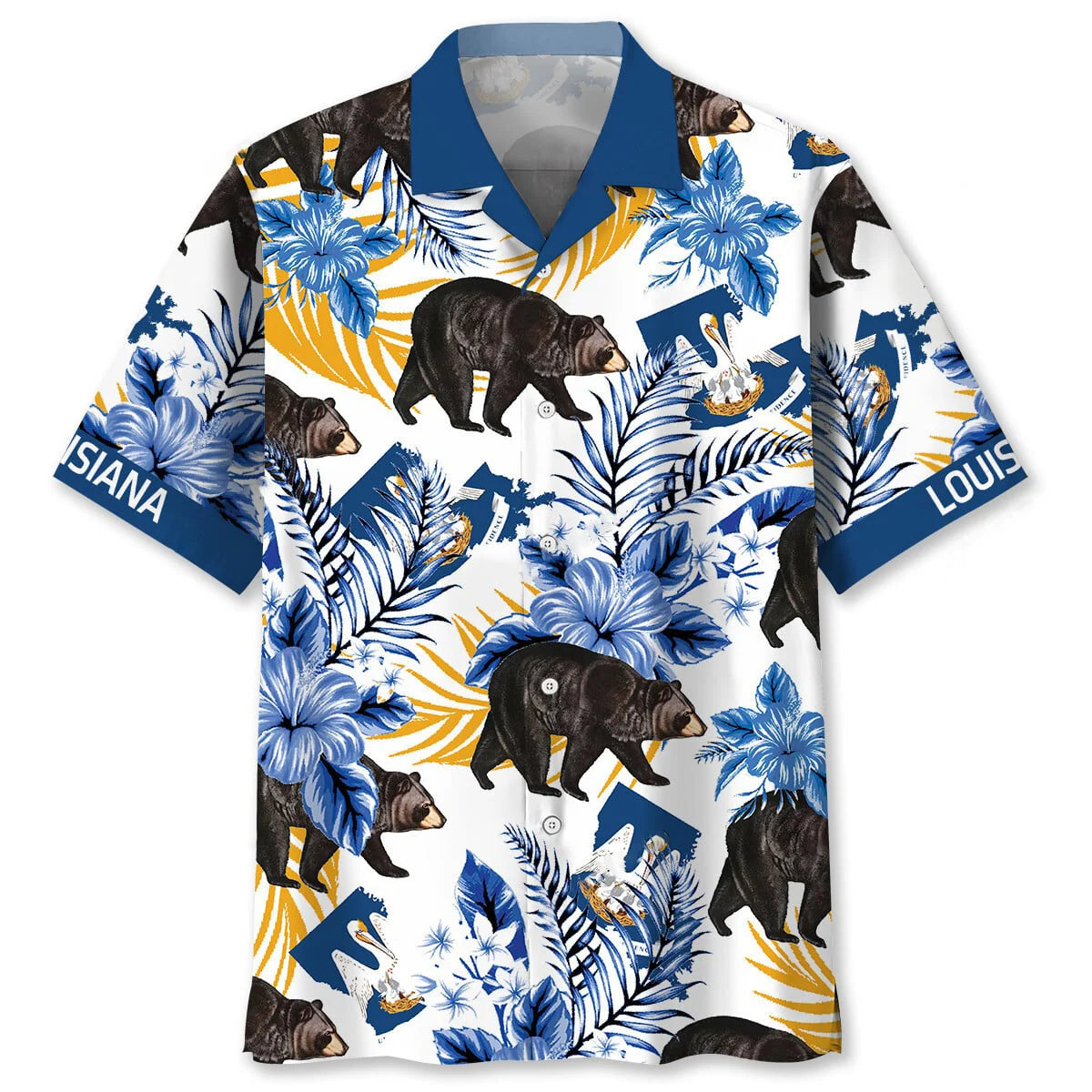 Louisiana State Bear Proud Hawaiian Shirt
