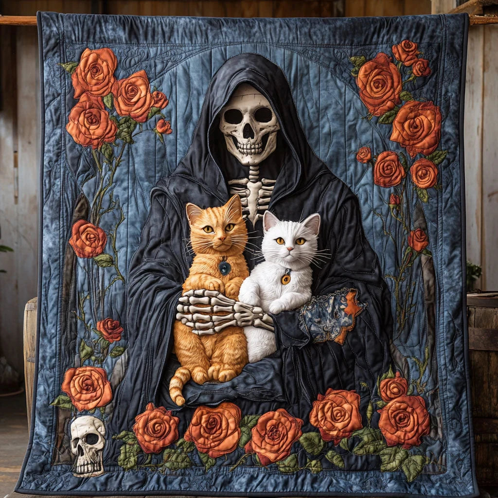 Love Cat Reaper Quilt Blanket