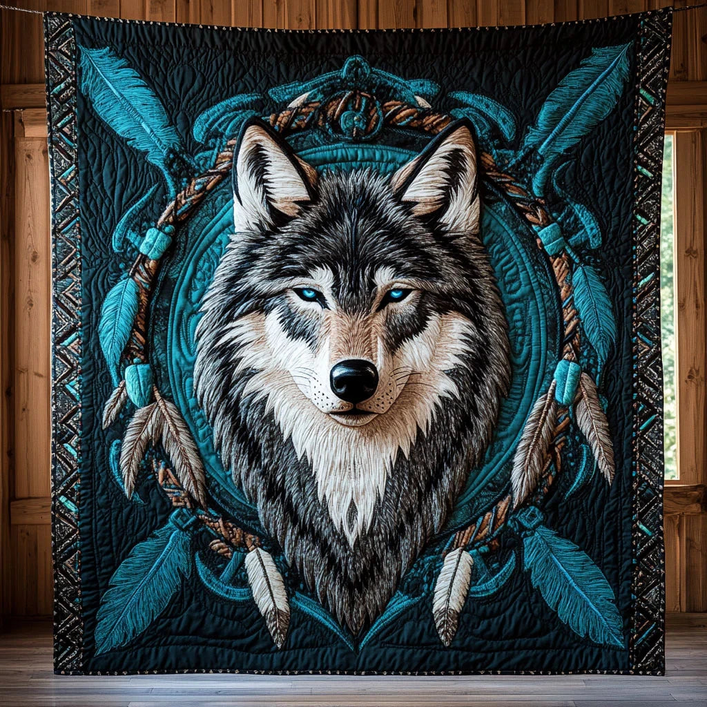 Lunar Guardian Quilt Blanket