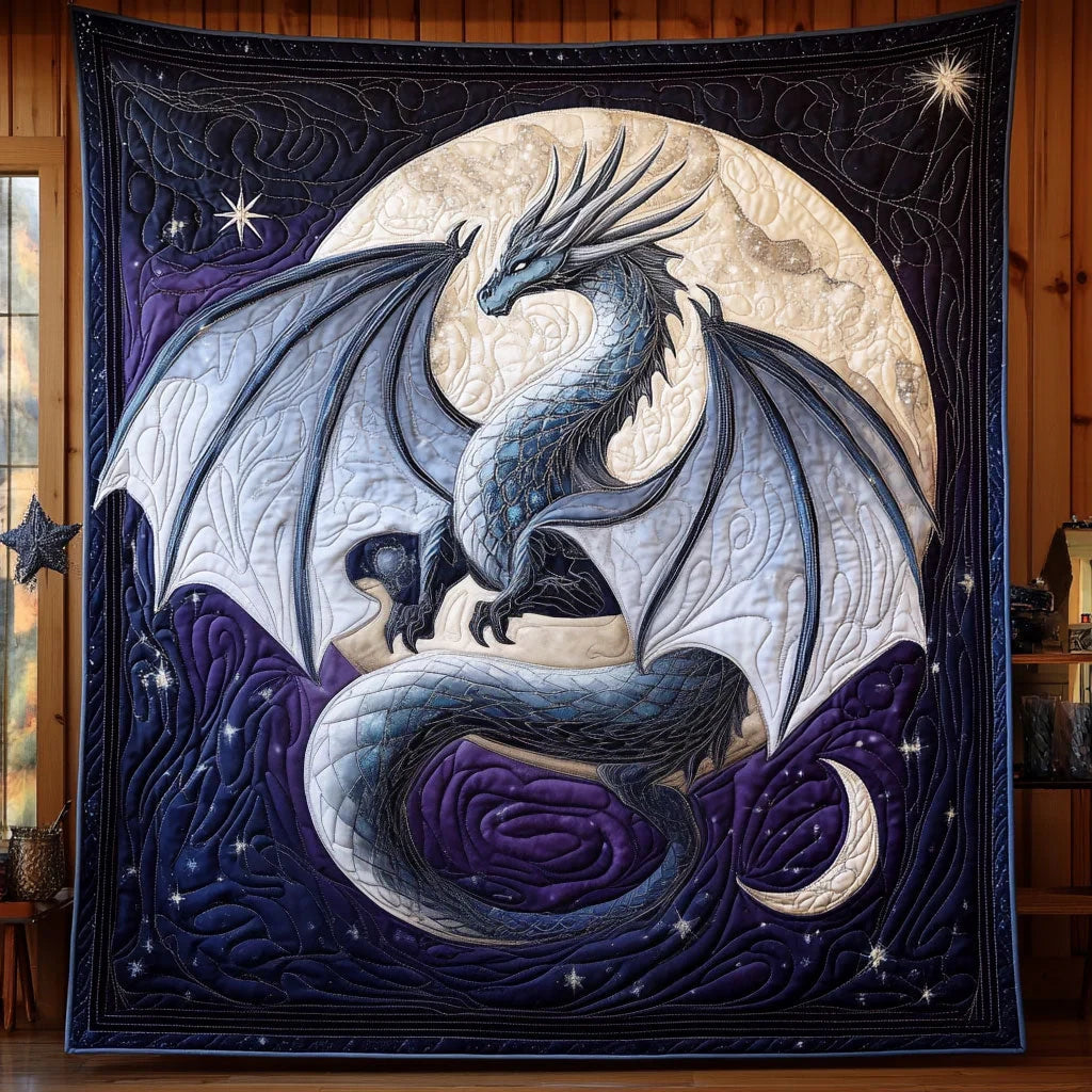 Lunar Serpent Quilt Blanket