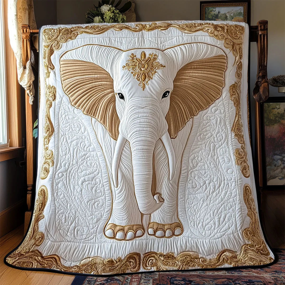 Luxurious Elephant Quilt Blanket