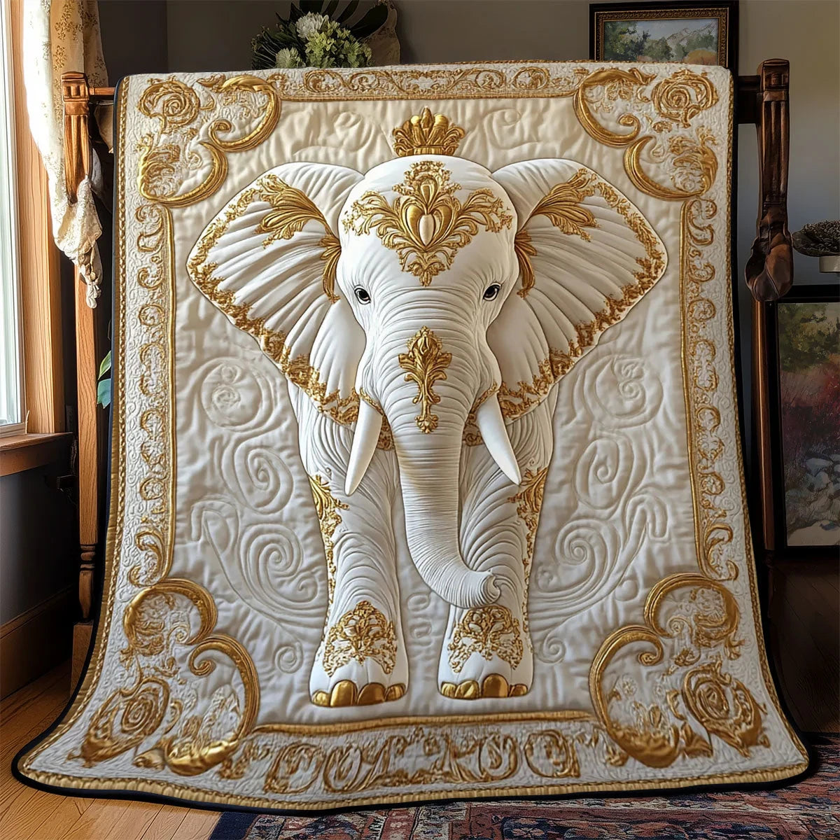 Luxurious Elephant Quilt Blanket