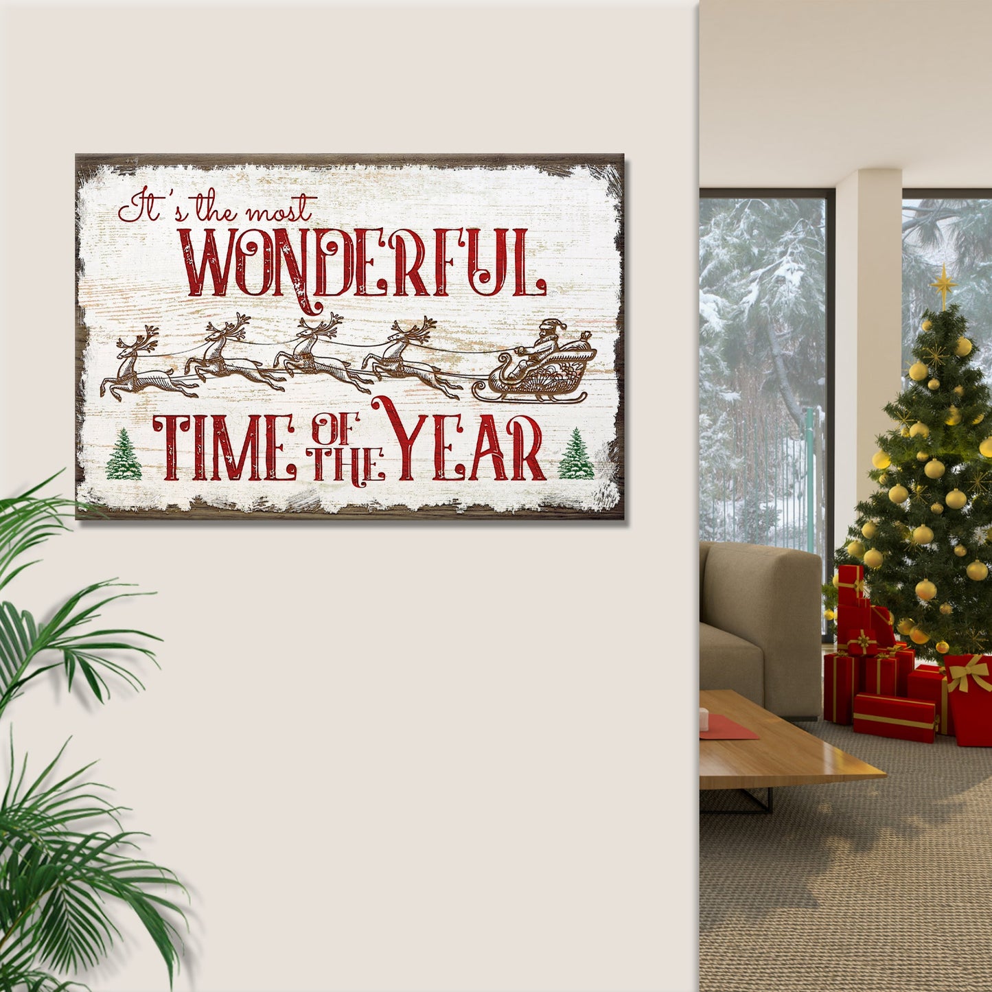 It's the Most Wonderful Time of the Year Sign VII (Free Shipping)
