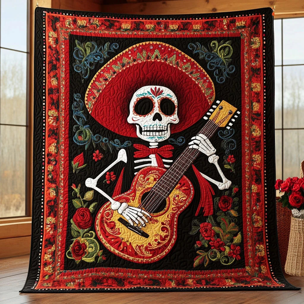 Mariachi Soul Quilt Blanket