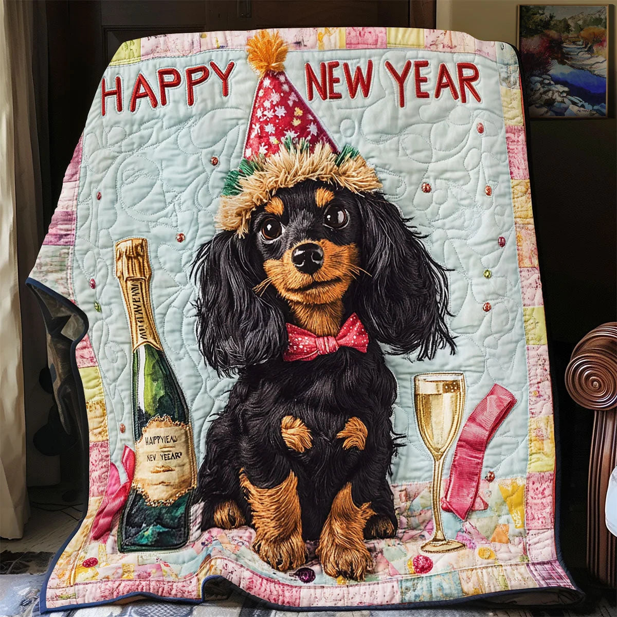 Midnight Cheers Quilt Blanket